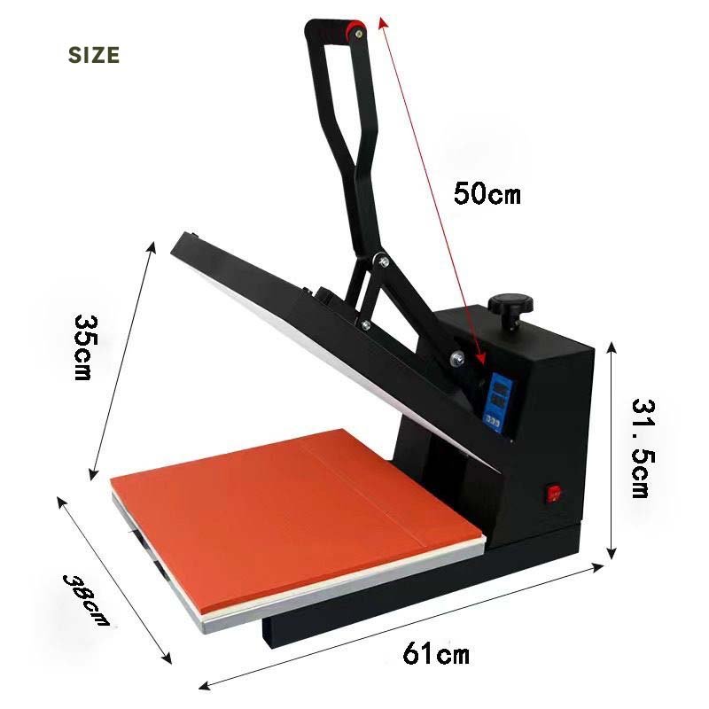 Heat Press38*38cm T-Shirt Press Machine T-Shirt Press Heat Press Printing Machine Heat Transfer Sublimation Machine for T-Shirts
