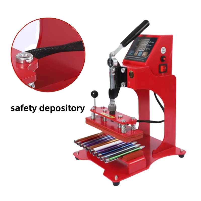 High capacity 10 station pen printing machine heat transfer stamping machine logo printing advertising pen machine