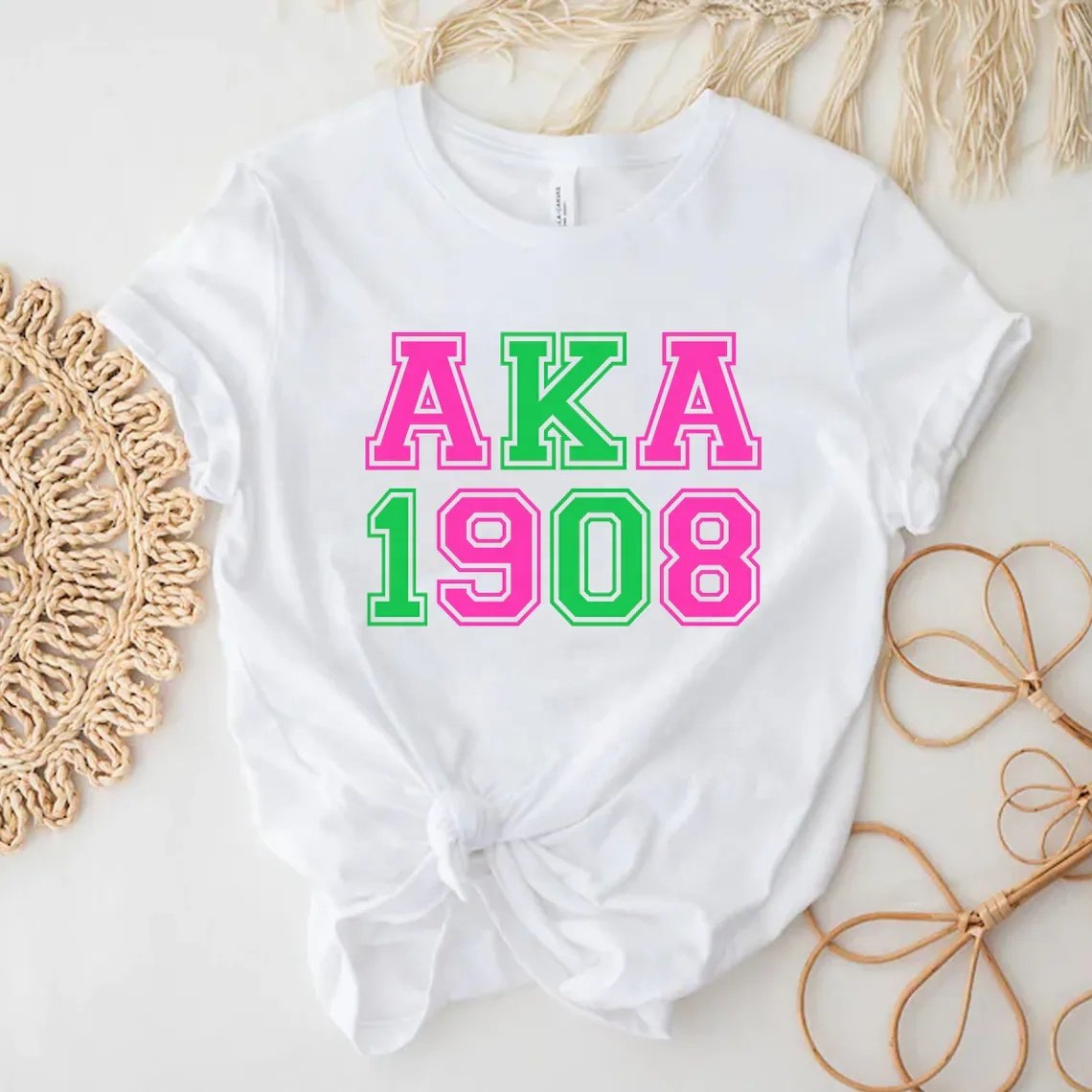 Wholesale AKA DTF Transfers Sorority Heat Transfer Designs Print Transfers Stickers IRon on Designs for t shirts