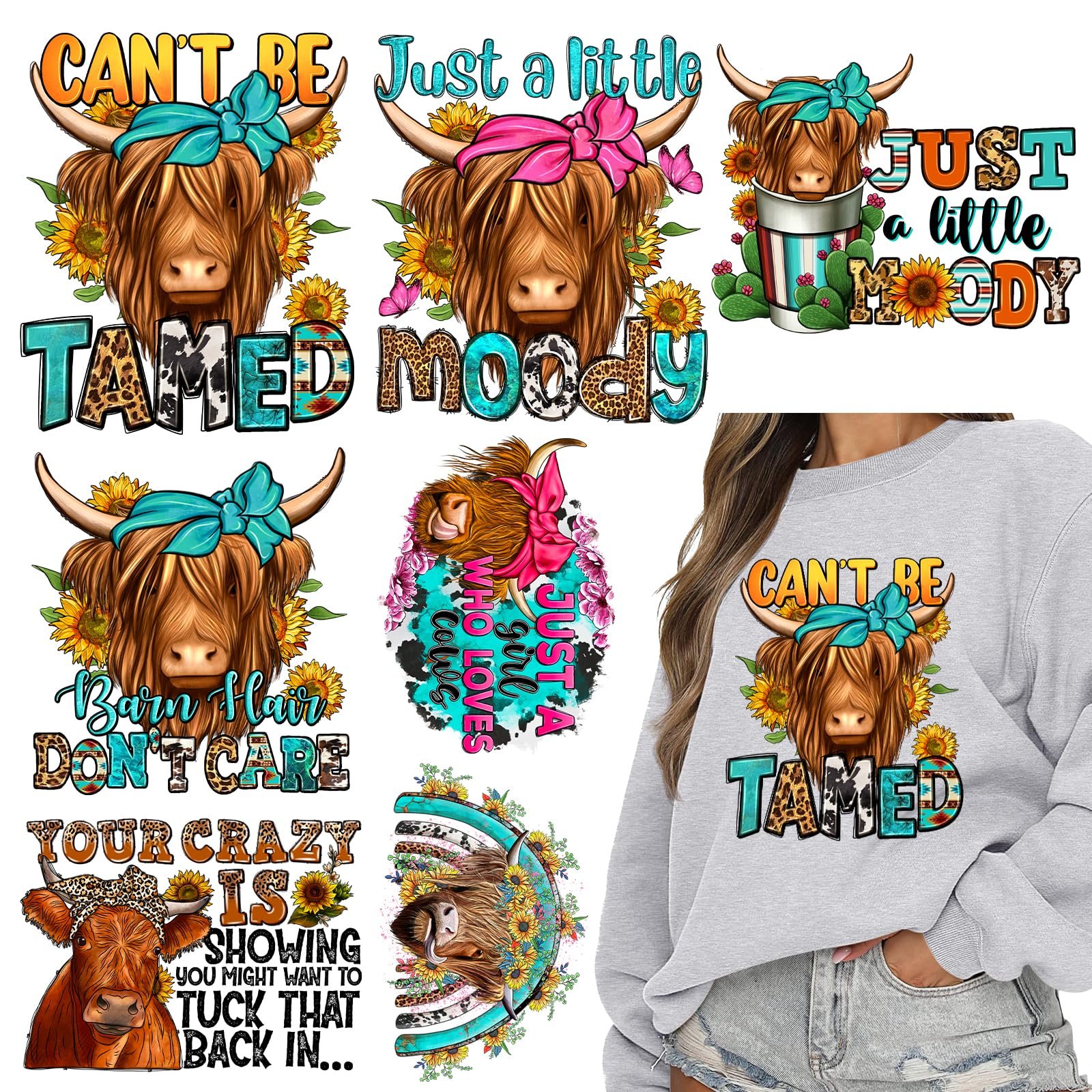 DTF Ready To Press Wholesale Custom Design Heat Press Stickers Transfer Heat Transfer Printing Stickers On T Shirt Fabric