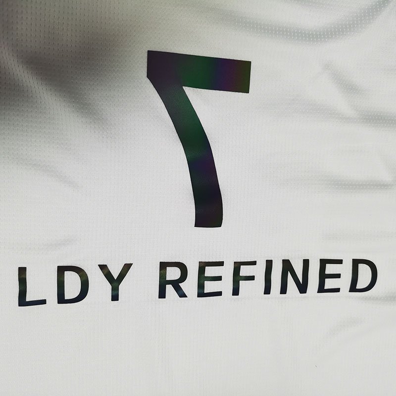 Caadhy Fashion Reflective Heat Transfer Vinyl Colorful Letter Heat Transfer Sticker Colorful Reflective Transfer Printing Logo