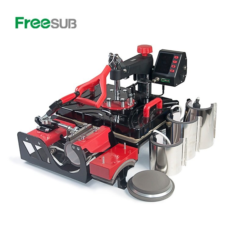 Freesub 5 in 1 combo heat press machine Tshirt sublimation machine t-shirt printing machine P8100-5