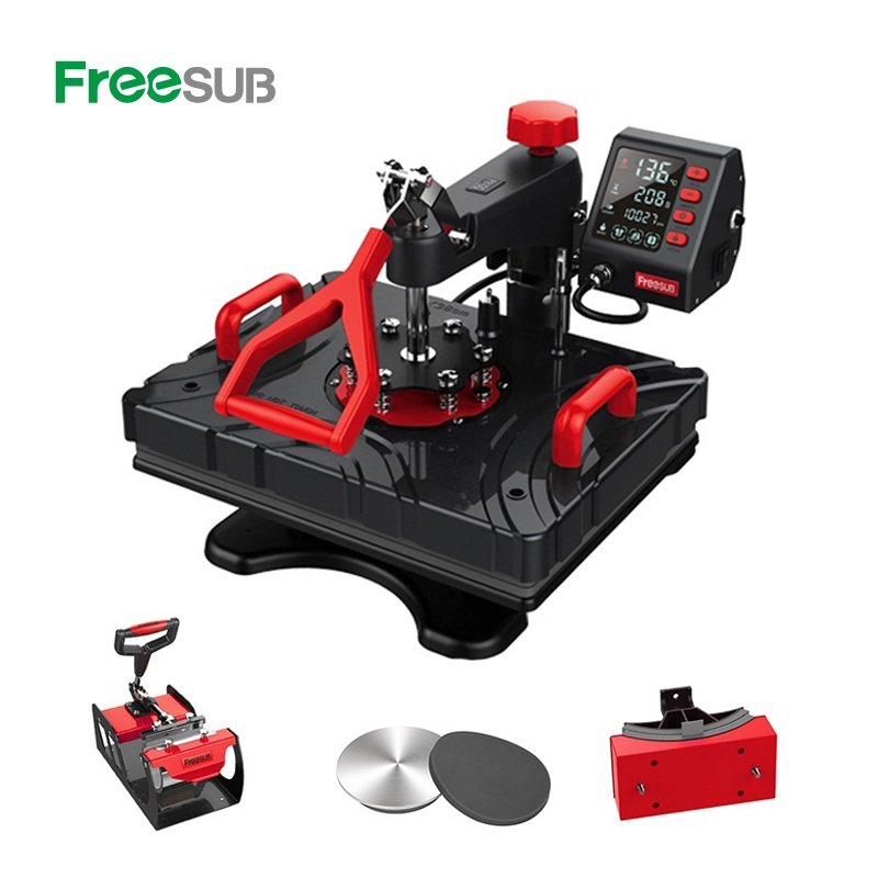 Freesub 5 in 1 combo heat press machine Tshirt sublimation machine t-shirt printing machine P8100-5