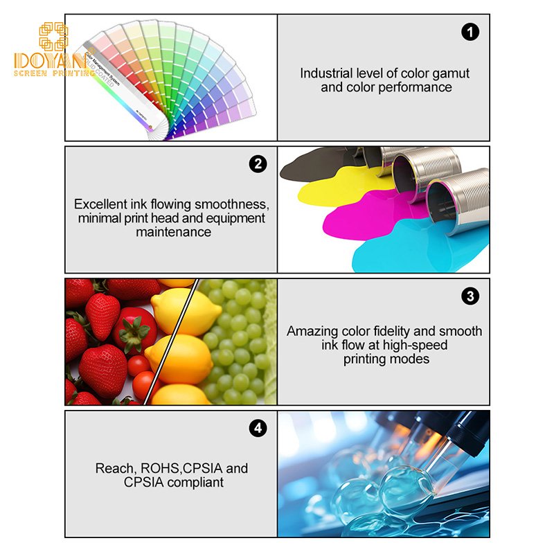 Eco-friendly waterproof sunproof DTF Ink for white ink printer PET film digital printing inks