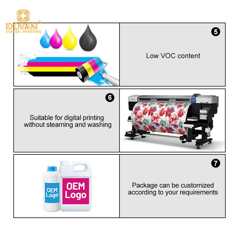 Eco-friendly waterproof sunproof DTF Ink for white ink printer PET film digital printing inks