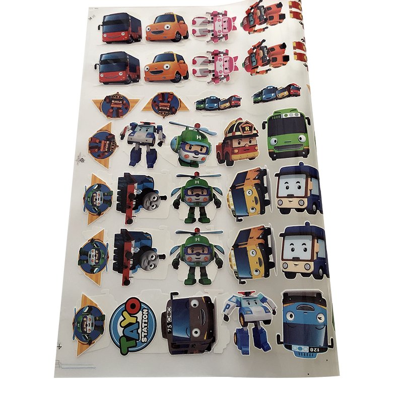 Wholesale washable full color dtf heat transfer stickers plastisol heat transfer vinyl label screen printed iron on for T-shirt