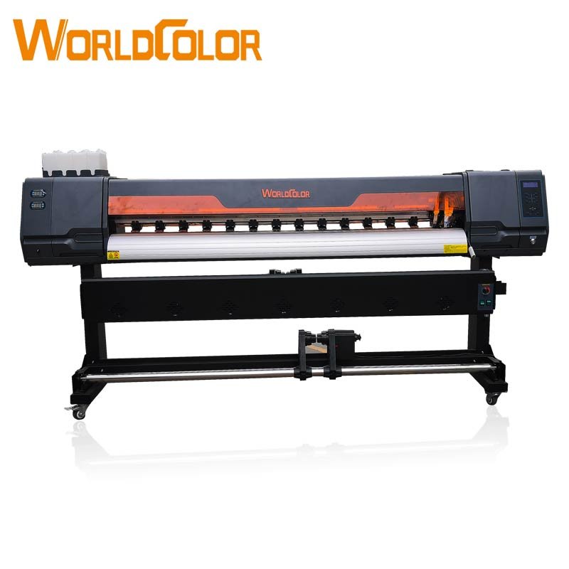 Worldcolor automatic plotter banner vinyl flex printing machine inkjet printers eco-solvent printer advertising printing