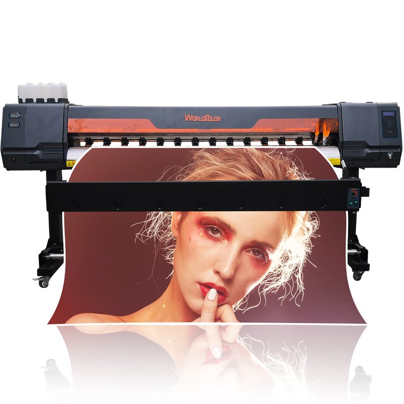 Worldcolor automatic plotter banner vinyl flex printing machine inkjet printers eco-solvent printer advertising printing
