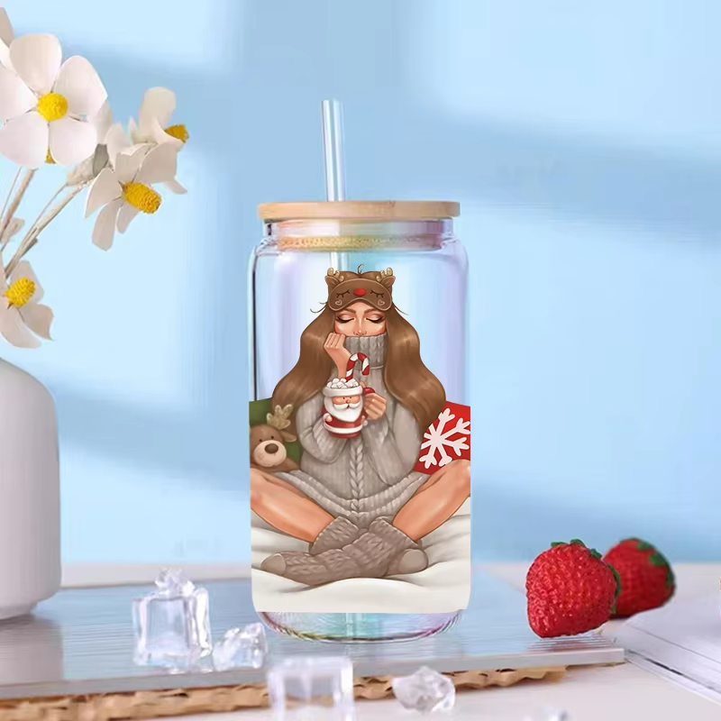 Waterproof UV DTF Cup Wrap Transfers for Tumblers Mugs Bottles PVC Ceramic-Washable Transfers by Water Transfer Printing