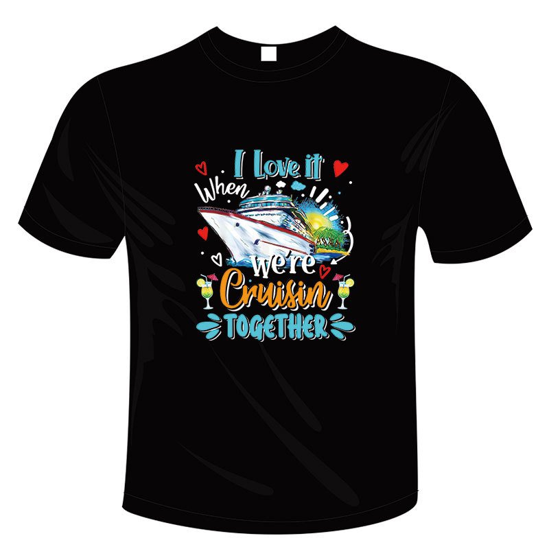 Cruise Life Custom Iron on Care Label Heat Transfers Decals for T Shirt Clothes Hoodie Pillows Heat Transfer Printing