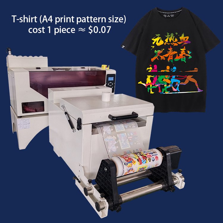 Hot A2 A3 Small DTF Printer White Ink T-shirt Printer xp600 T-shirt Printing Heat Transfer Machine DTF PET Film Printer