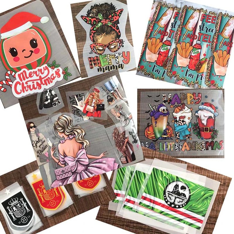 Wholesale custom designs iron on printable plastisol vinyl film designs press sticker logo heat transfer printing for t shirts