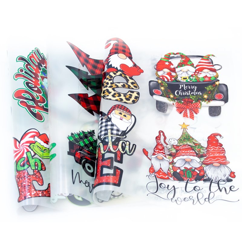 best seller Christmas bow coquette custom designs cold hot peel screen print iron on dtf transfers for t shirts sweatshirts