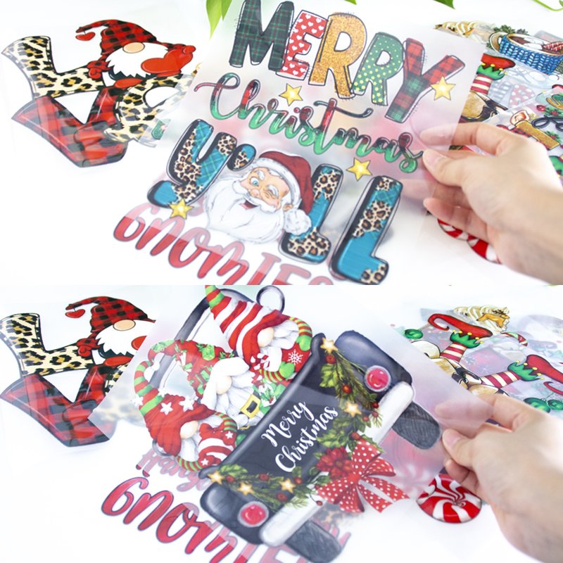 best seller Christmas bow coquette custom designs cold hot peel screen print iron on dtf transfers for t shirts sweatshirts