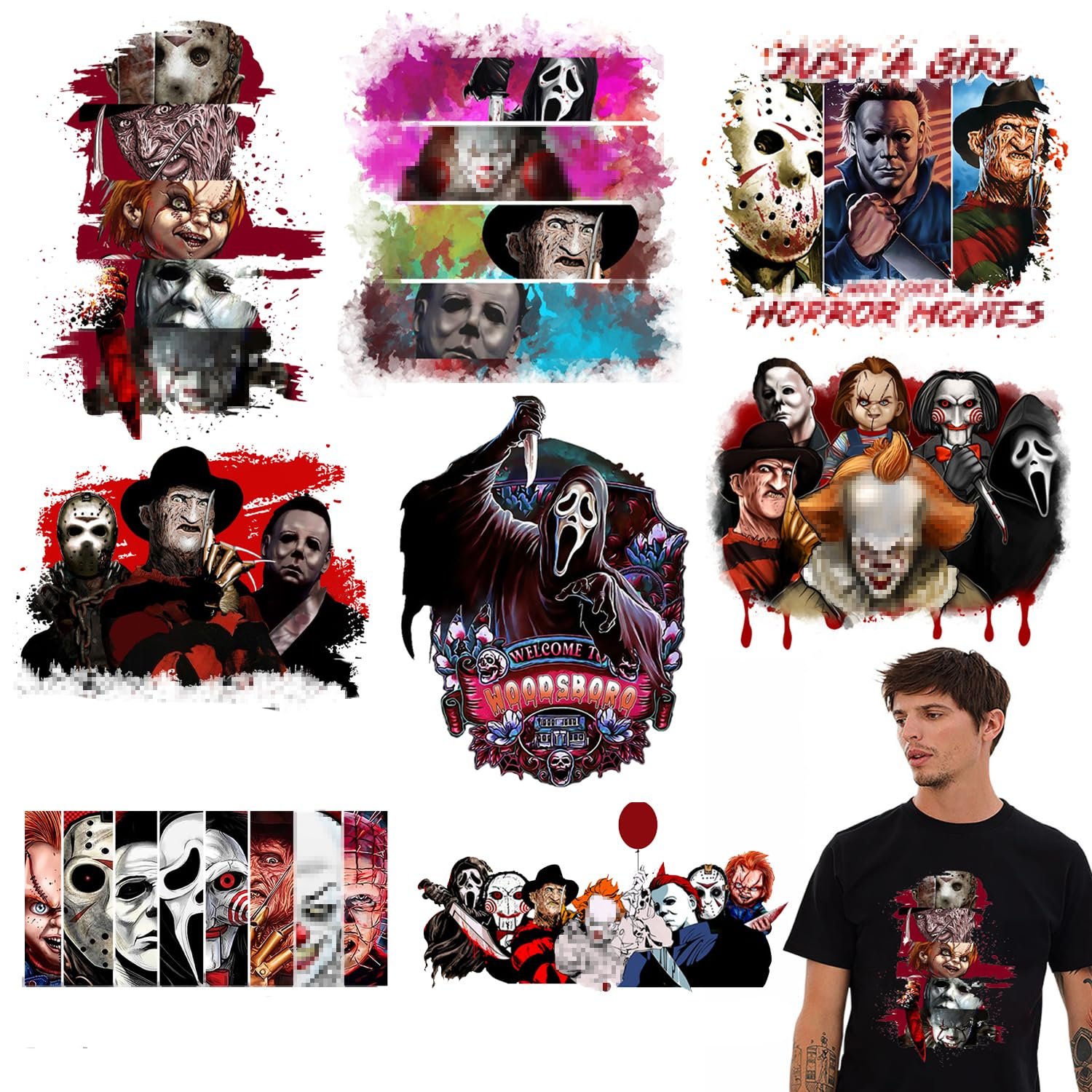 Custom DTF Designs Iron-On Transfer Prints T-Shirt and Clothing Labels with Logo Heat Transfer Printing