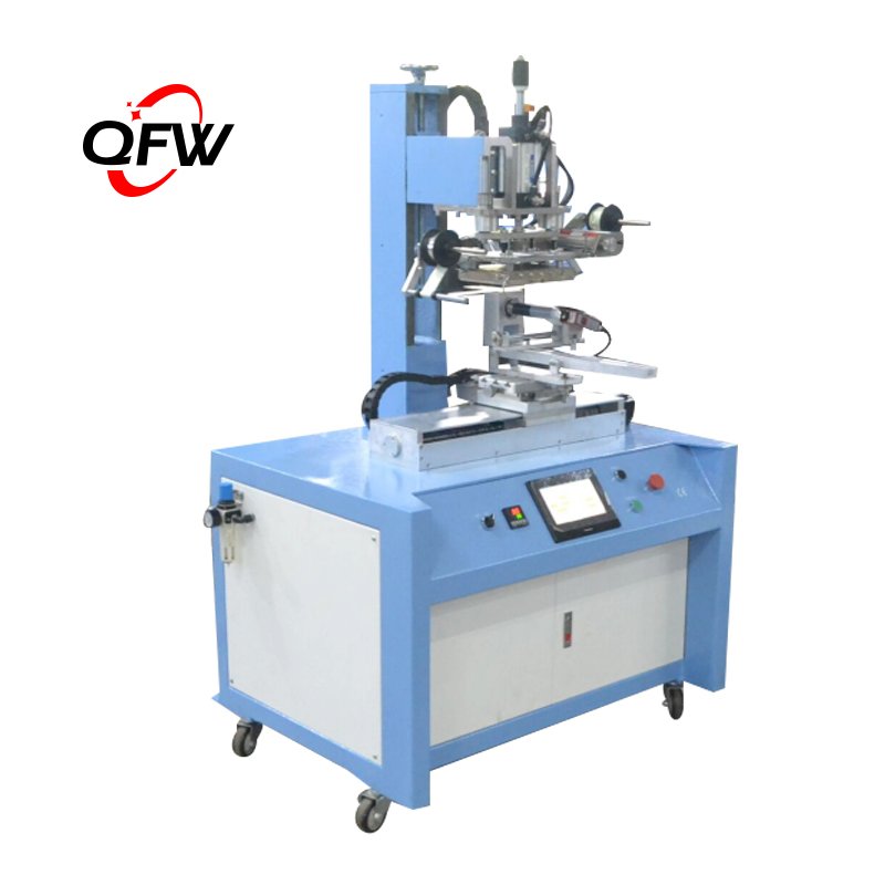 QFW high production customizable automatic size clips lid printing machine size marker pad printer