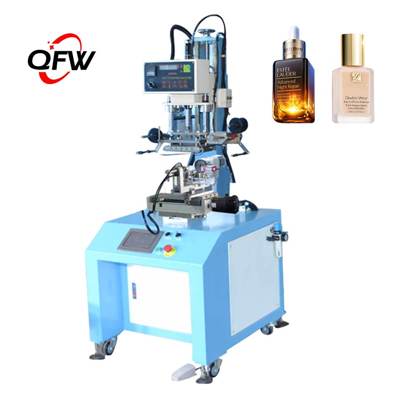 QFW high production customizable automatic size clips lid printing machine size marker pad printer
