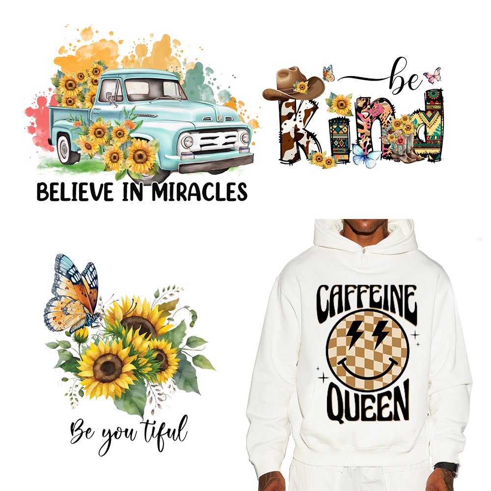 Wholesale Custom DTF Heat Transfer Printing Designs for Fashion T-Shirts Screen Print Ready Press screen print heat transfers