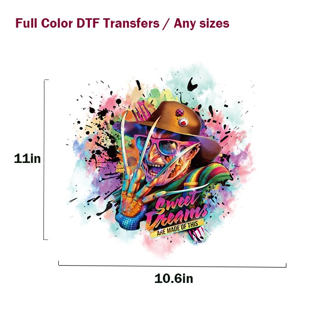 Sewill Halloween High Quality Plastisol Heat Transfer Custom Dtf Heat Transfers Sticker Design For T-Shirts