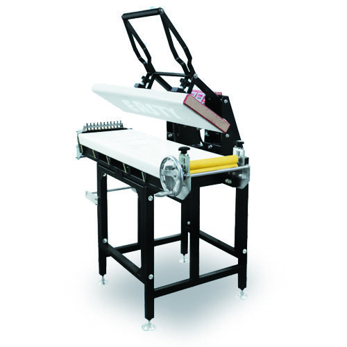 Easty ELP Flat Narrow Web Heat Press Machine for Dye Sublimation Lanyard Ribbon Belt Core Motor Component Garment Heat Transfer
