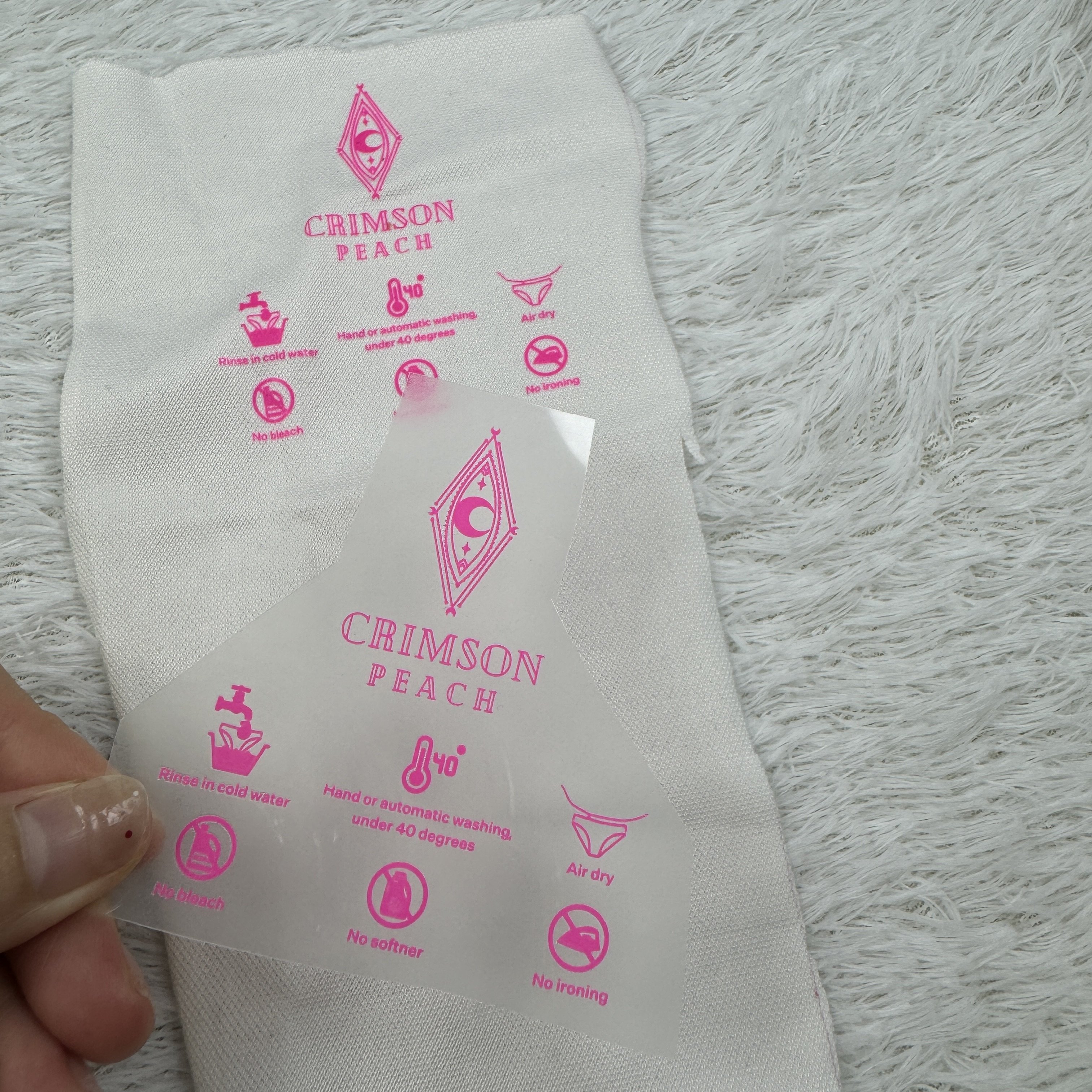 2024 Wholesale Heat Transfer Printing Label For T-Shirts With New Design Brand Name