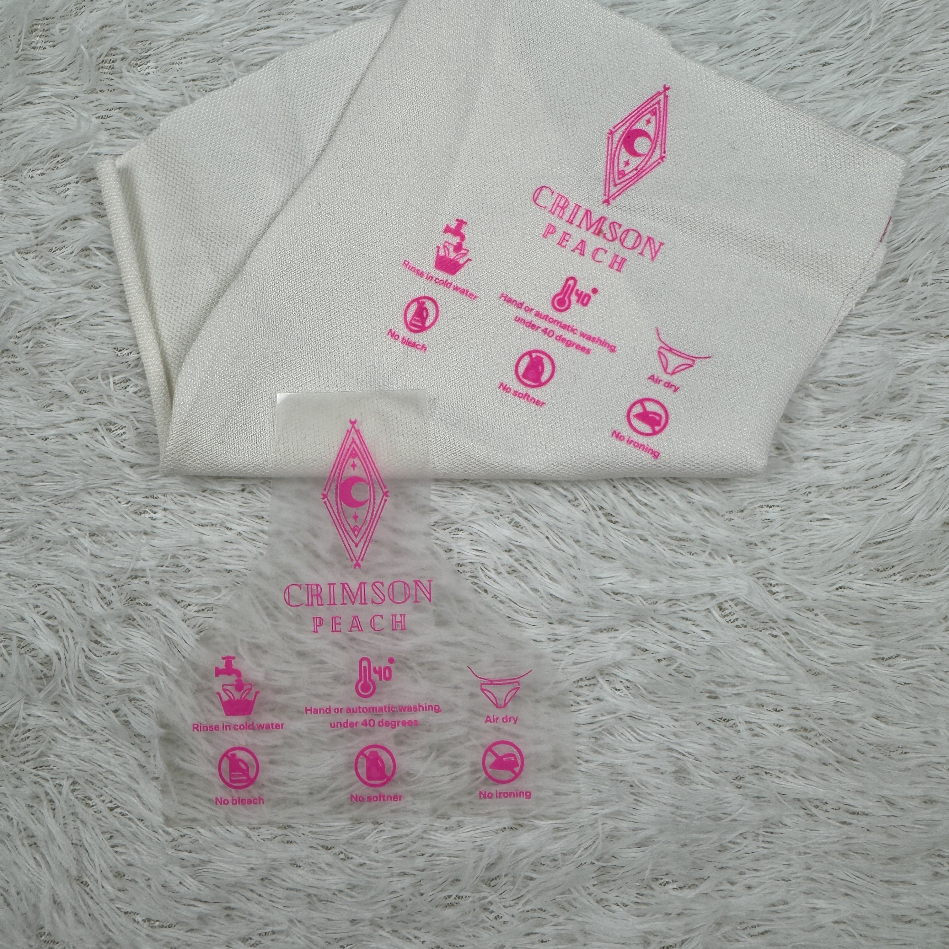 2024 Wholesale Heat Transfer Printing Label For T-Shirts With New Design Brand Name