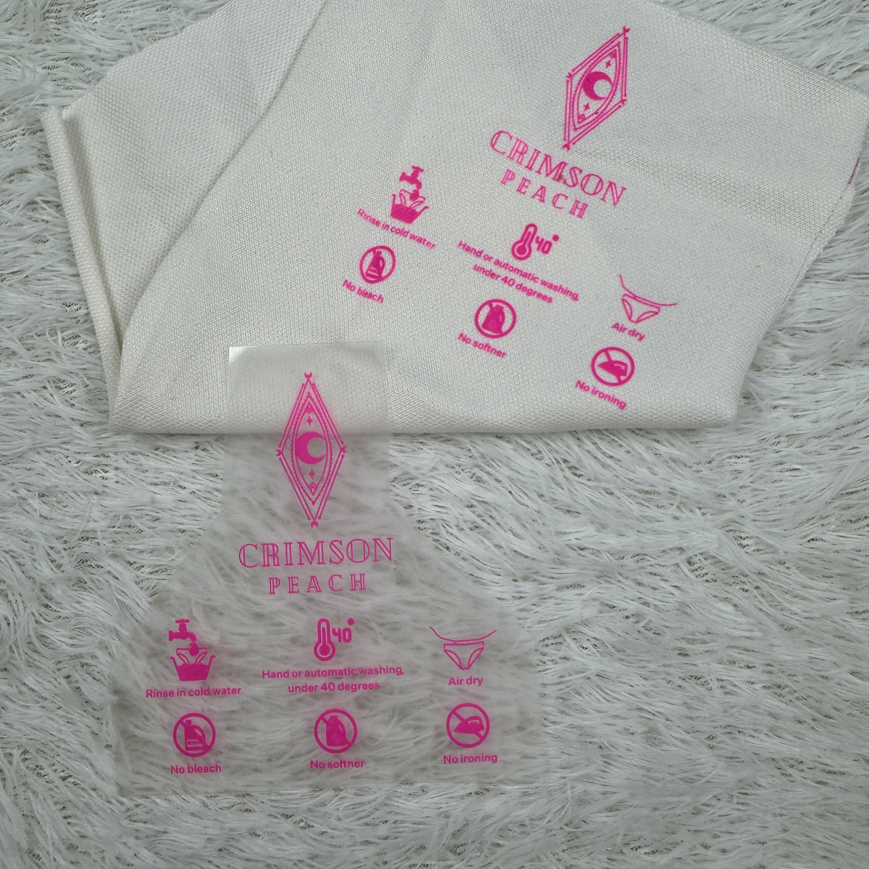 2024 Wholesale Heat Transfer Printing Label For T-Shirts With New Design Brand Name