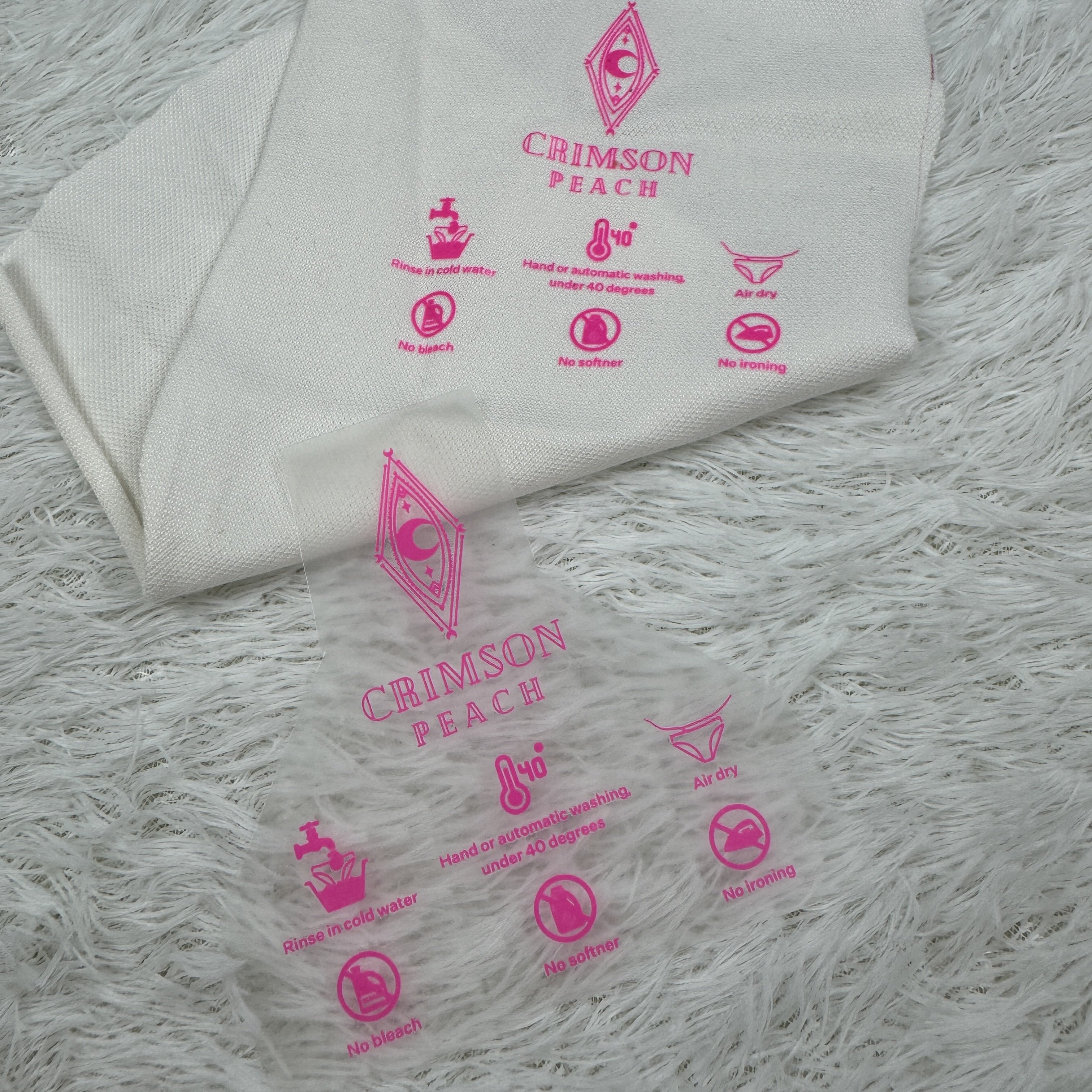2024 Wholesale Heat Transfer Printing Label For T-Shirts With New Design Brand Name