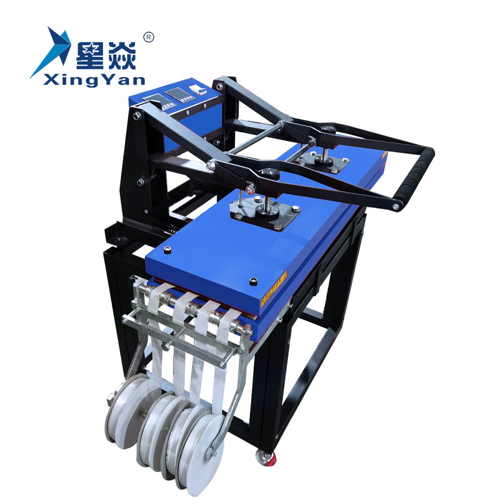 Xingyan 25*100cm Upper And Lower Double Heating Plate Rotary Lanyard Heat Press Machine For Sublimation Ribbon Transfer Printing