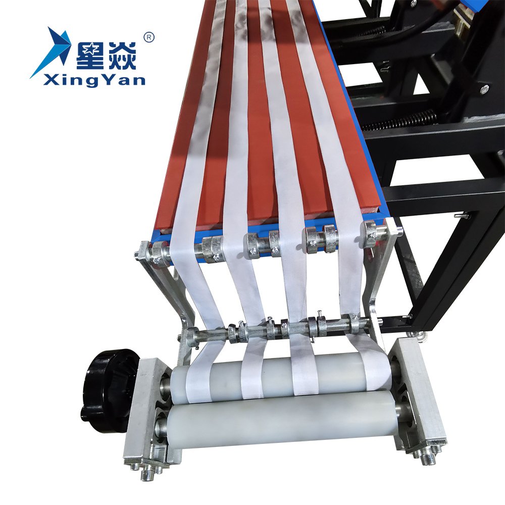 Xingyan 25*100cm Upper And Lower Double Heating Plate Rotary Lanyard Heat Press Machine For Sublimation Ribbon Transfer Printing