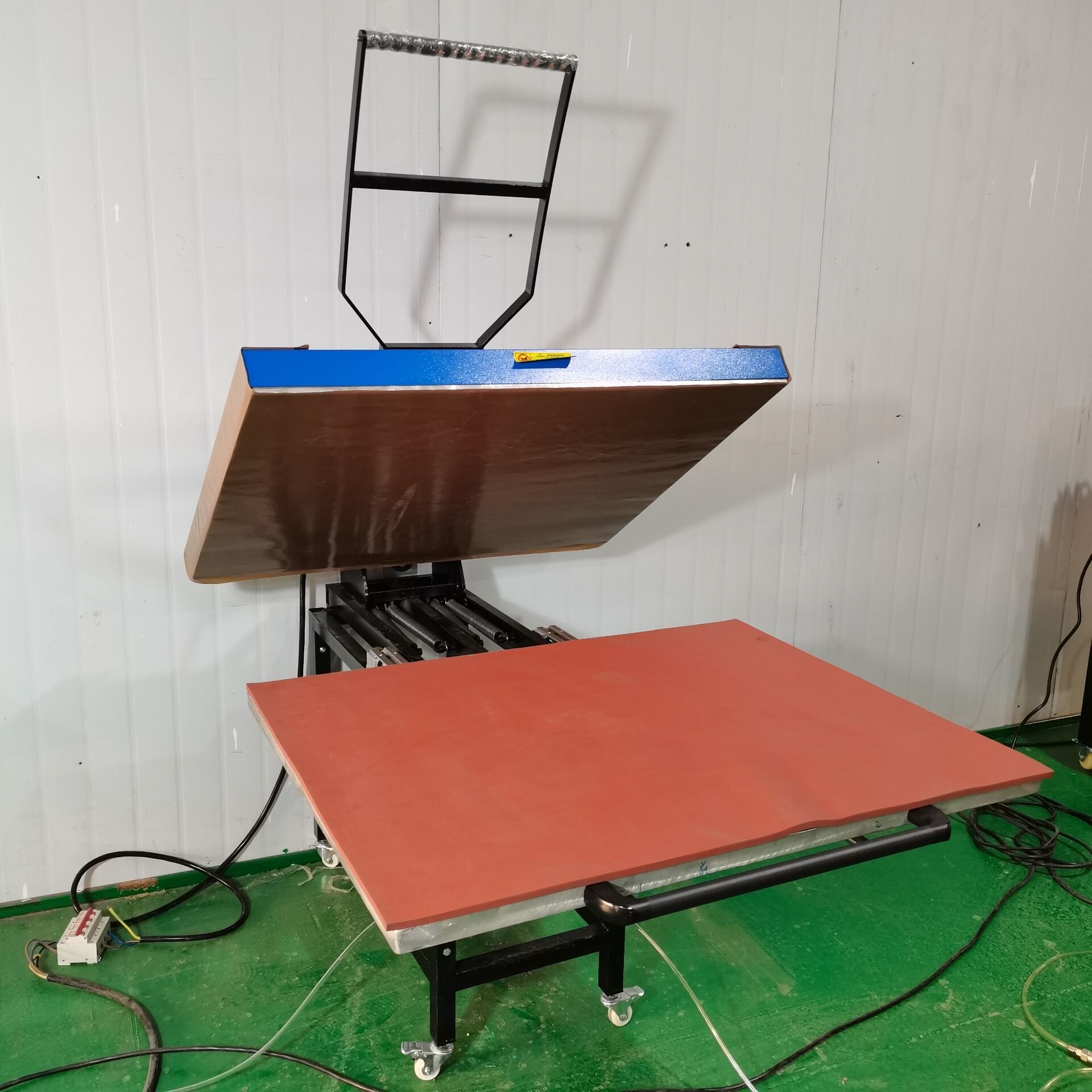 Cloth Sublimation Heat Press Machine Garment PLC Flatbed Printer Manual T Shirt Printing Machine Hot Stamping Machine Manual 210