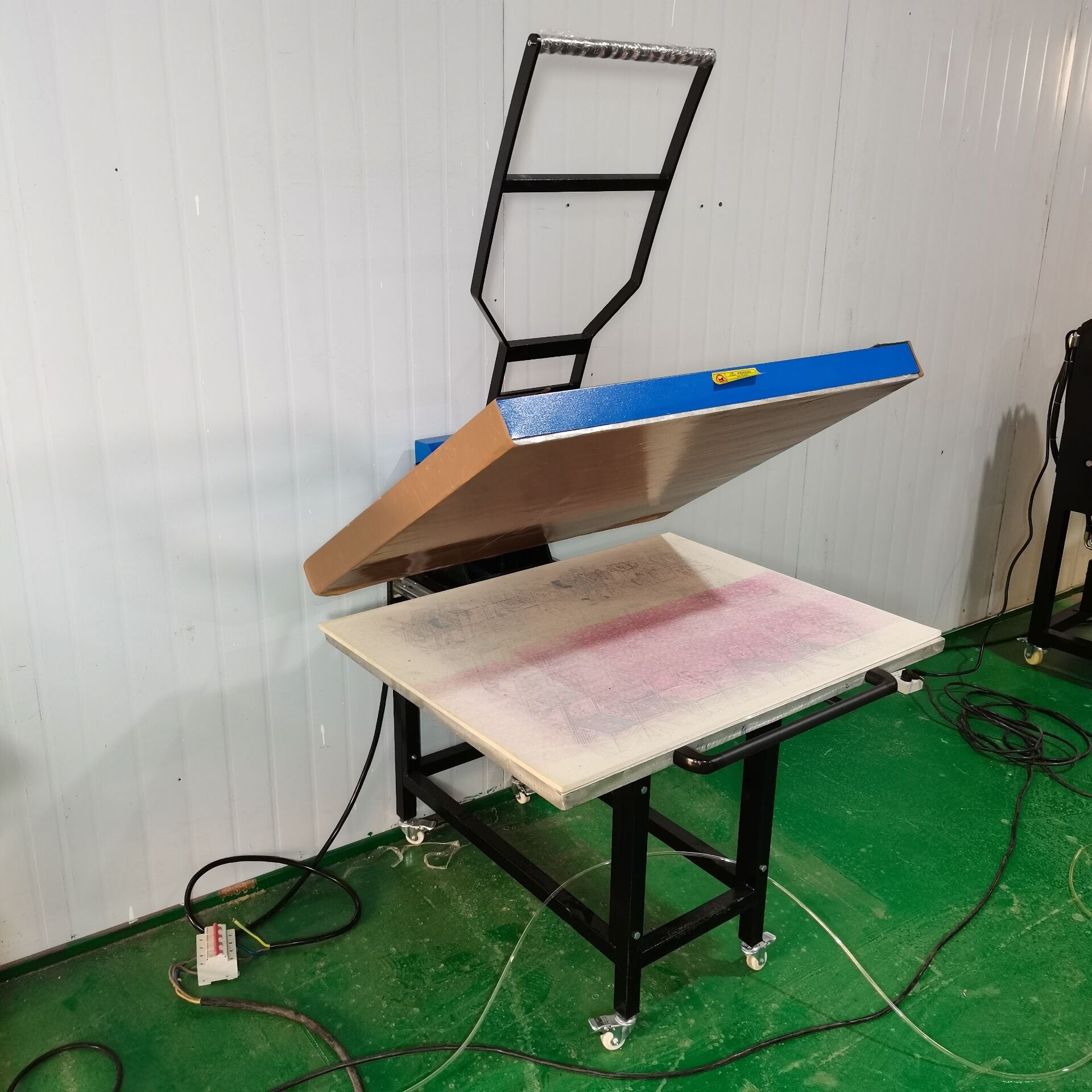 Cloth Sublimation Heat Press Machine Garment PLC Flatbed Printer Manual T Shirt Printing Machine Hot Stamping Machine Manual 210
