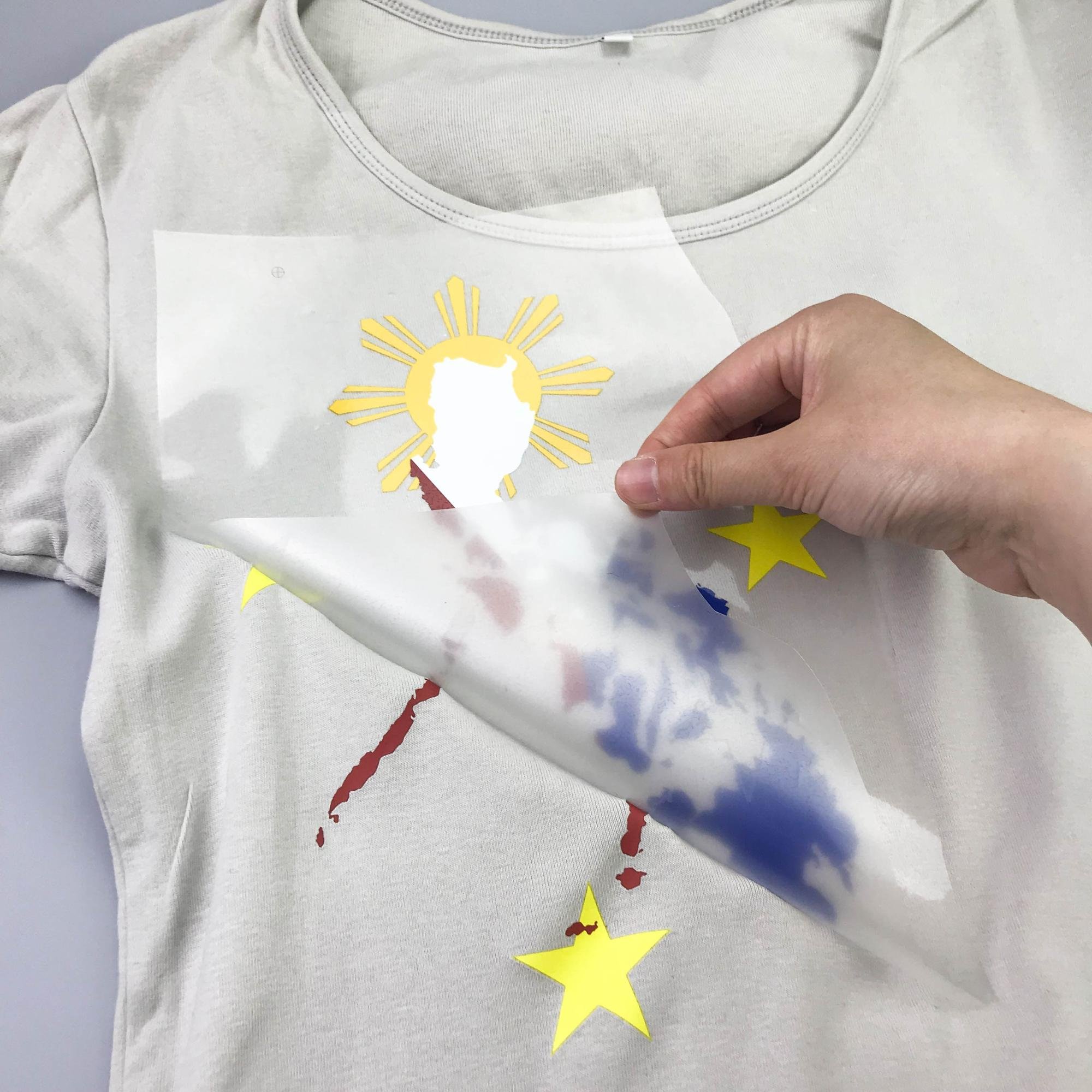 Custom design heat transfer sticker manufacturer silk screen print for t-shirt and cotton bags