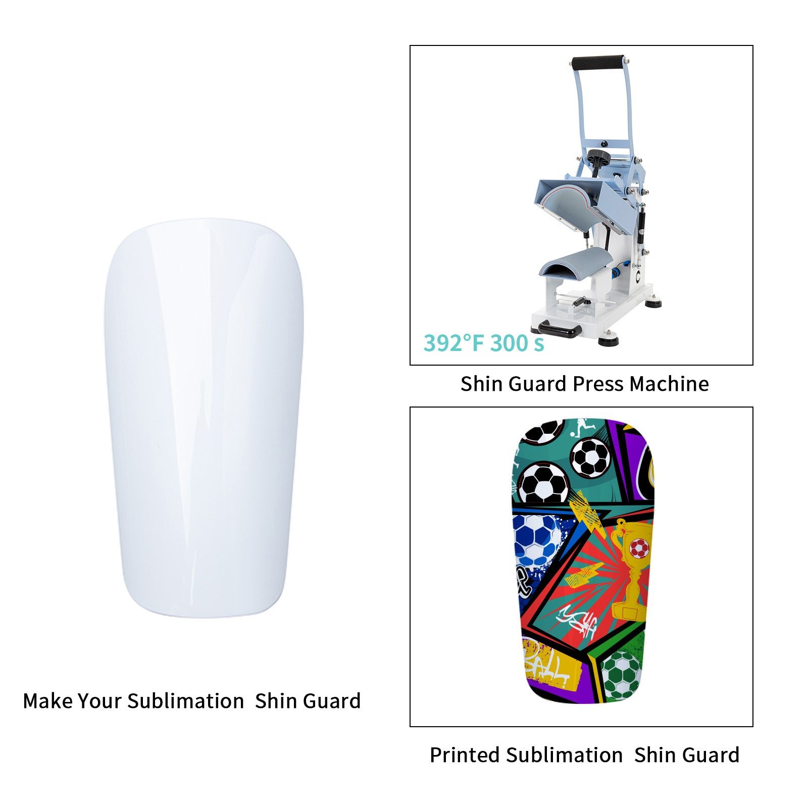 PYD Life USA Sublimation Transfer Printing Shin Guard Heat Press Machine