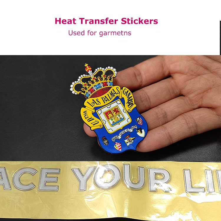 Custom High Quality Flex 3D Thick Silicone Heat Transfer Thermal Stickers For T-Shirts Clothes