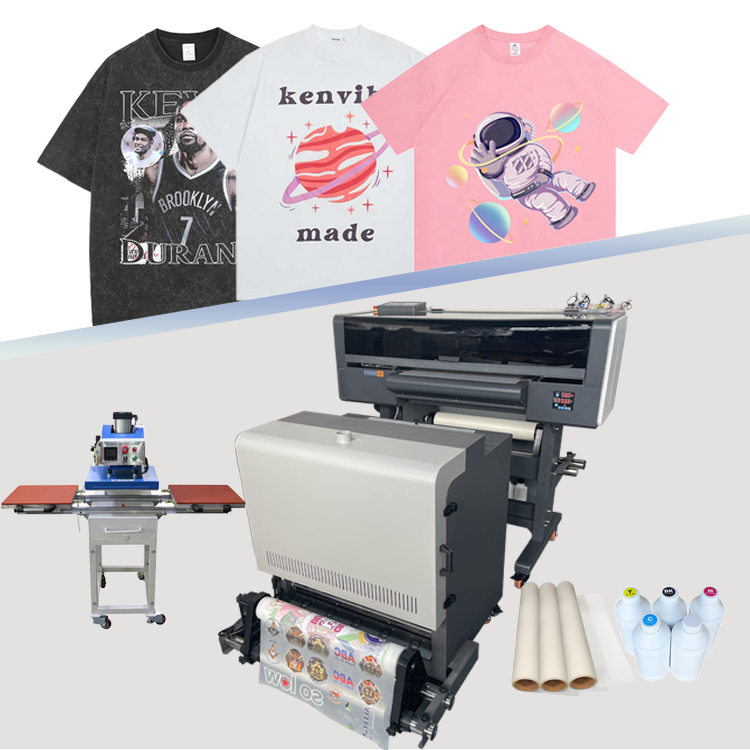 A3 DTF inkjet printer set heat transfer t-shirt printing machine direct to film printer with XP600/I3200 print head