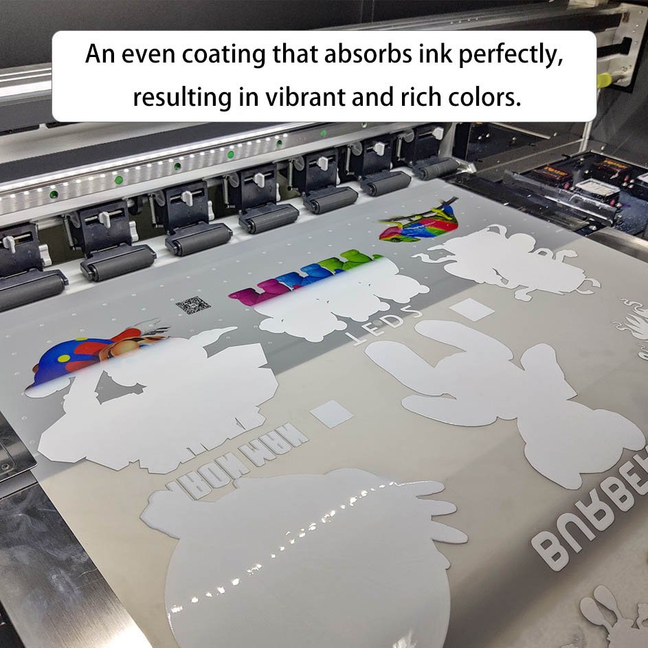Perfect Film 30cm 33cm 60cm Heat Press Hot/Cold Peel Singin Side DTF Heat Transfers Sheet Film Roll PET Film For DTF Printer