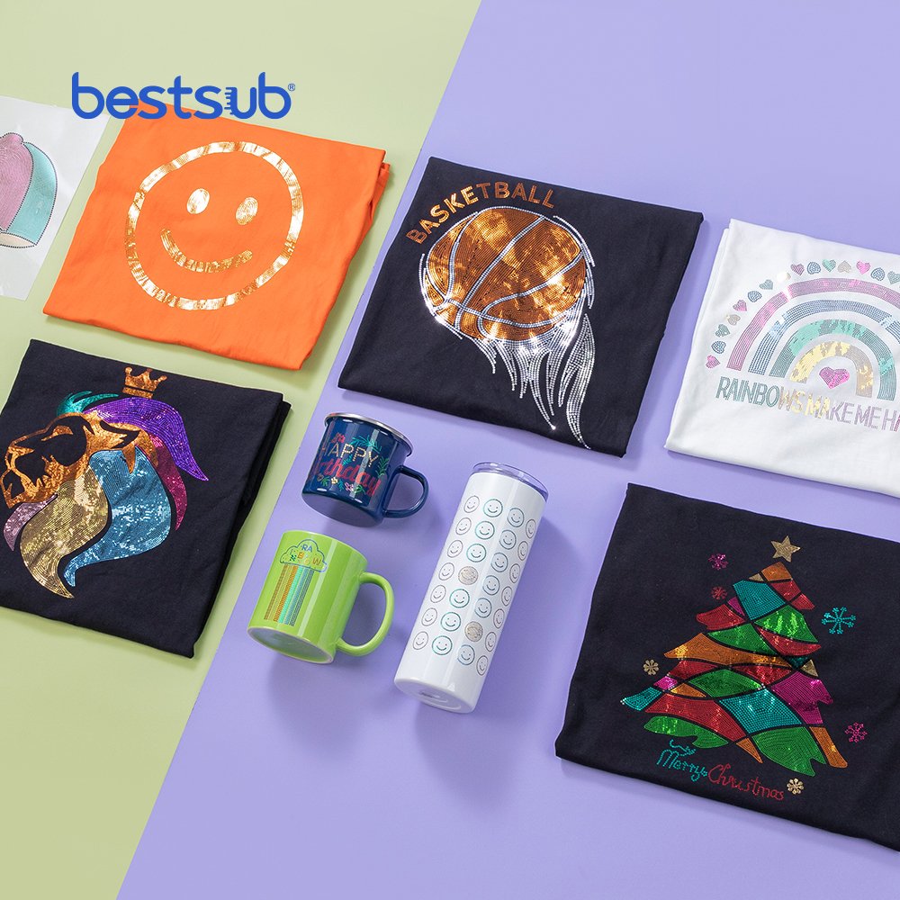 BestSub Customized Color Mini Cute Craft Textile Sublimation Plotter Vinyl Heat Press Machine Heat Transfer Printing