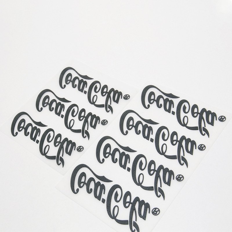 Custom High Density 3D Logo Heat Transfer Label Rubber Silicone Waterproof Print For Iron-On Application Use On T-Shirts & Cups