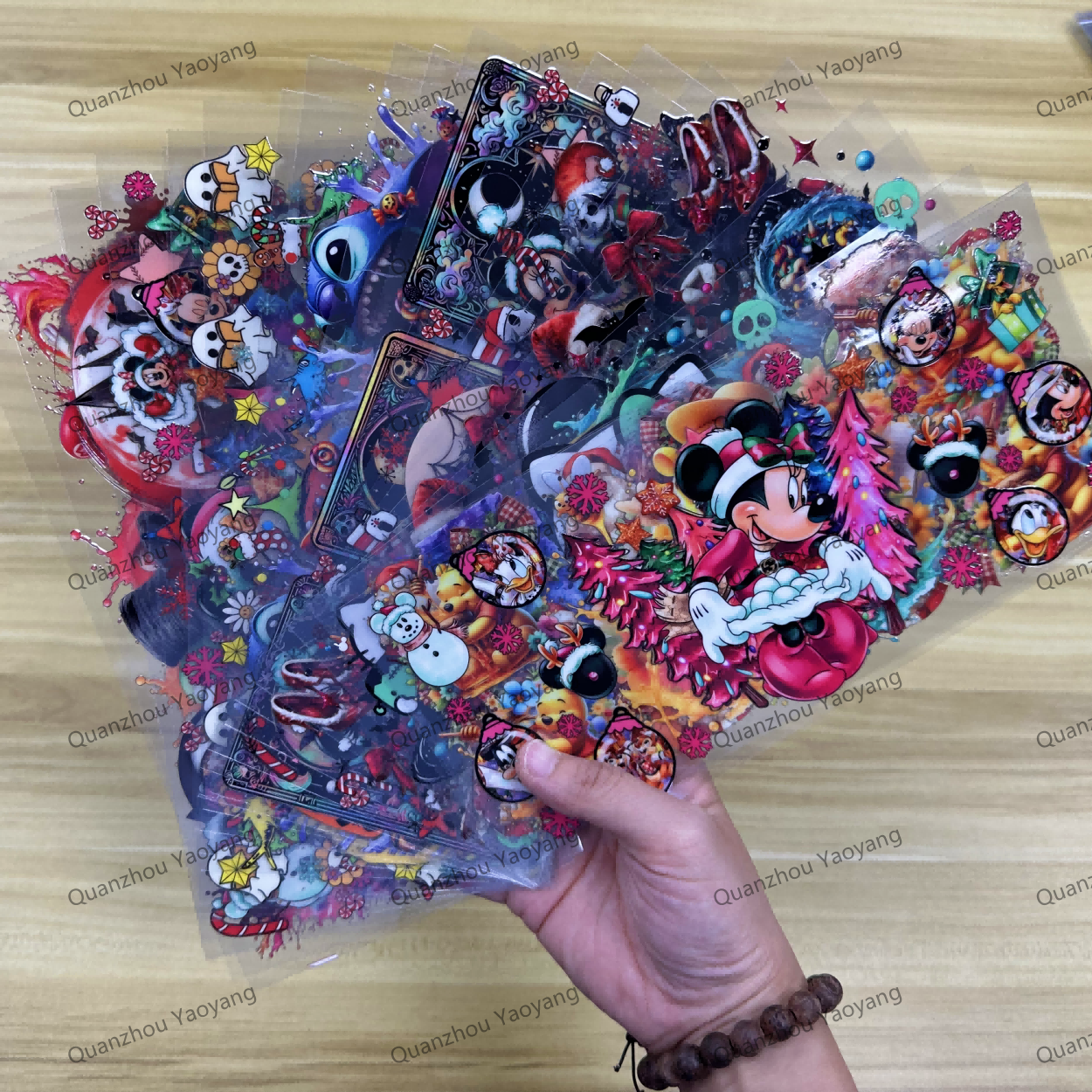 Duplex Printing First Factory Christmas custom printing waterproof Labels uv dtf cup wraps Soft Transfer Printing