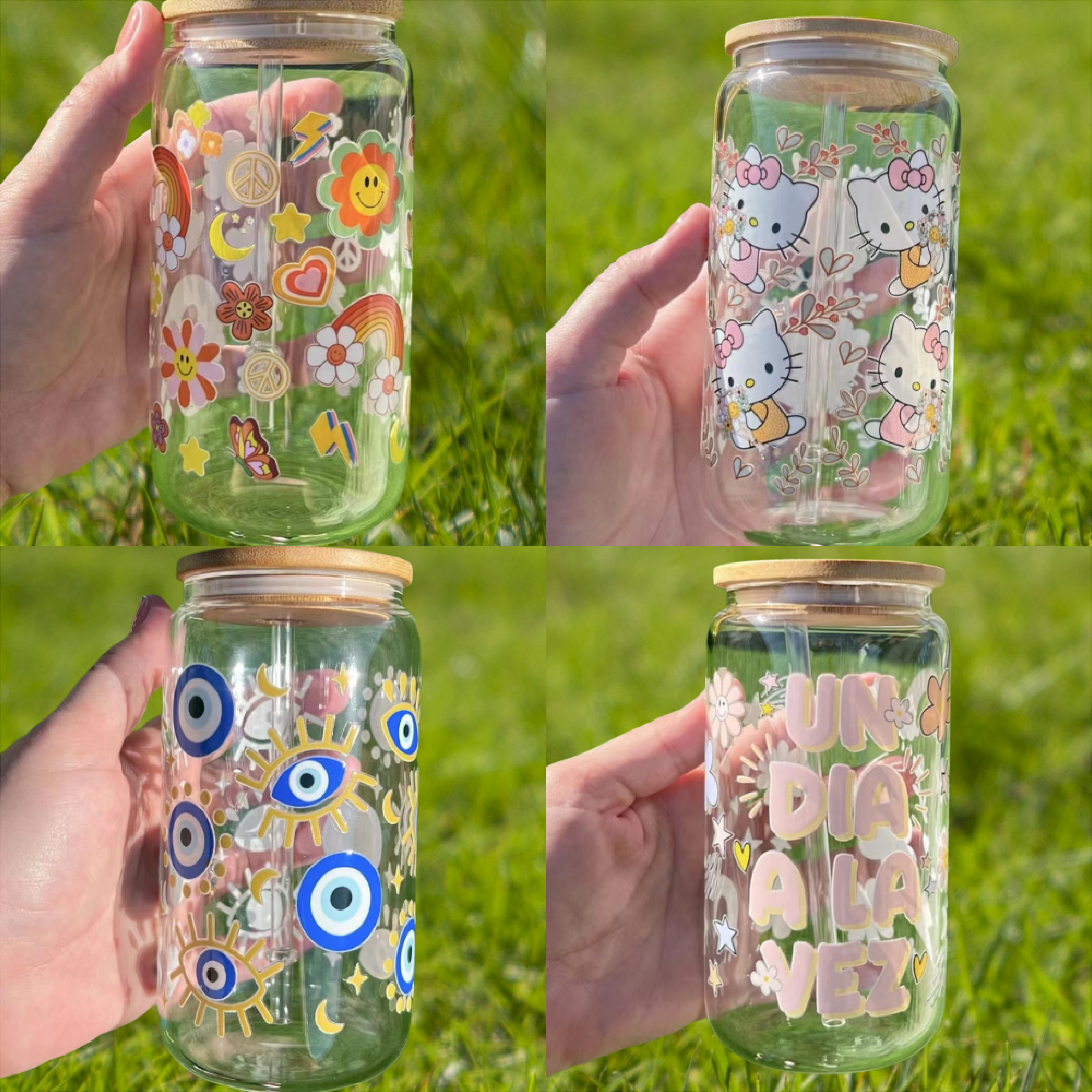 Custom Uv Dtf Cup Wrap Transfers Design Decals Vinyl Eco Transfers Sticker For Mugs Glass Coffee Cups Tumblers