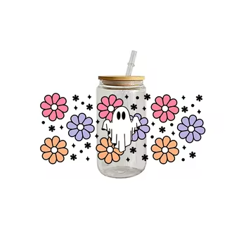 Custom UV DTF Cup Packaging Waterproof and Washable Heat Transfer Printing Sticker for Mug Usage for Glass