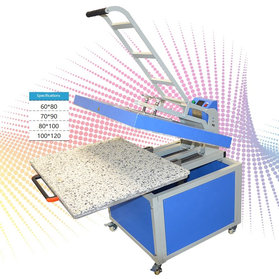 Manual Multifunctional Multi function 100x120cm 100x80cm 80*100 80x100 large format heat press machine drawer type