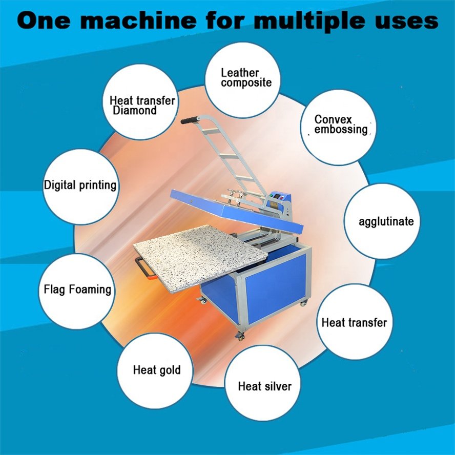 Manual Multifunctional Multi function 100x120cm 100x80cm 80*100 80x100 large format heat press machine drawer type