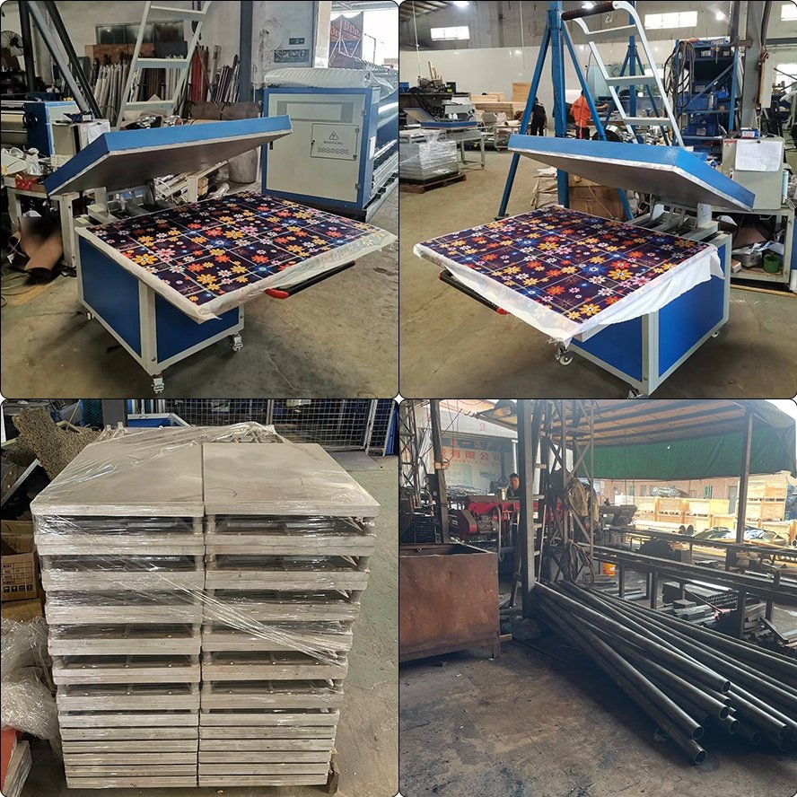 Manual Multifunctional Multi function 100x120cm 100x80cm 80*100 80x100 large format heat press machine drawer type