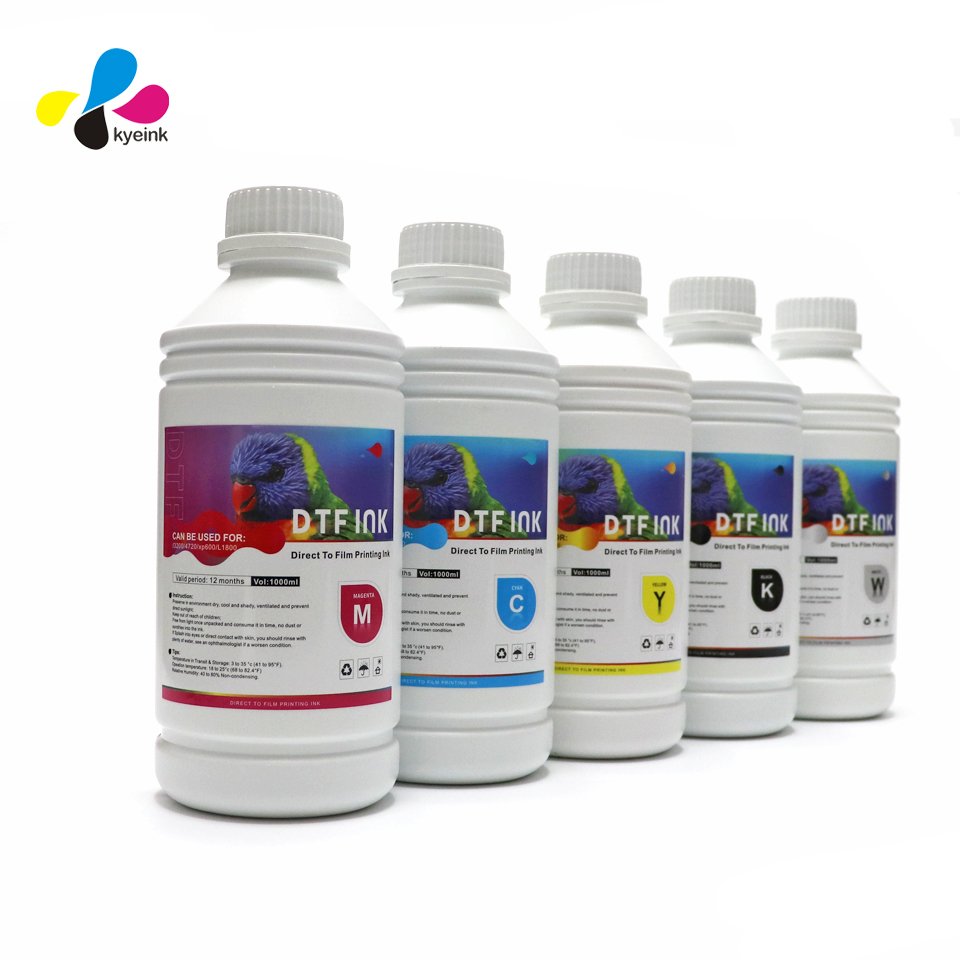 Pigment Ink For Transfer Printing Direct to Film inks are formulated to perform for Epson printheads xp600 4720 i3200