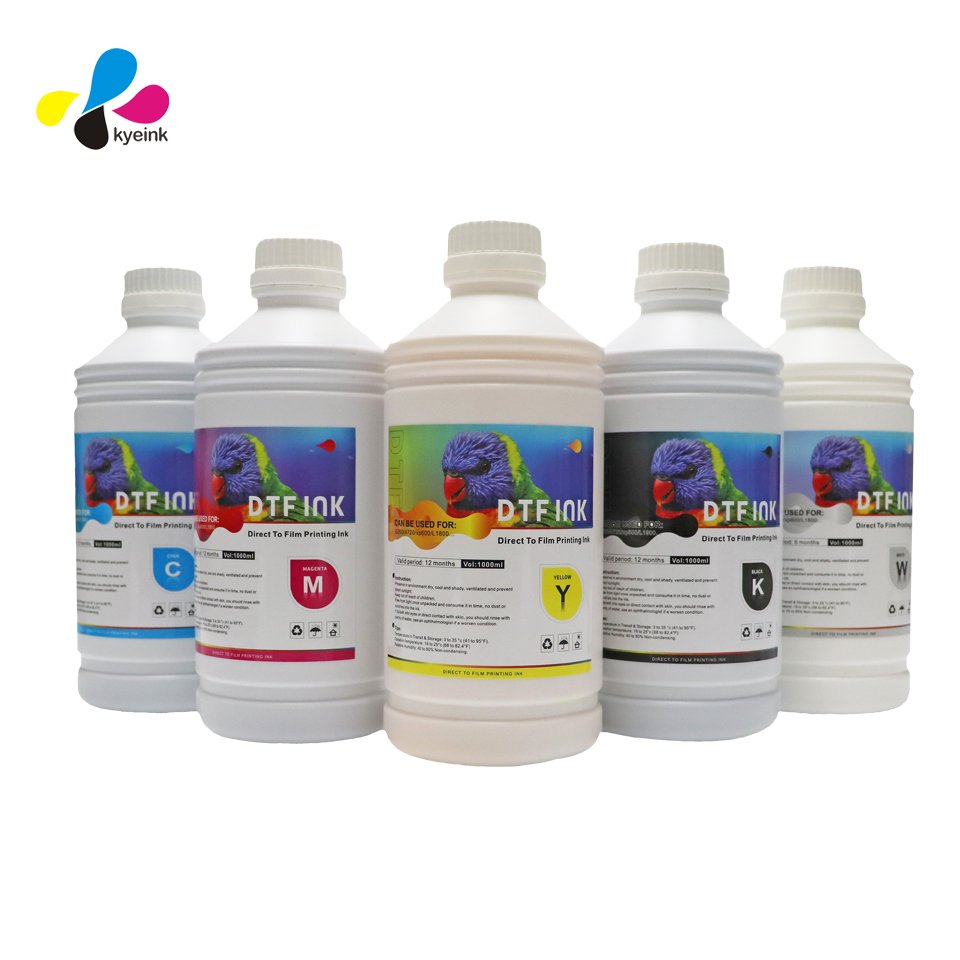 Pigment Ink For Transfer Printing Direct to Film inks are formulated to perform for Epson printheads xp600 4720 i3200