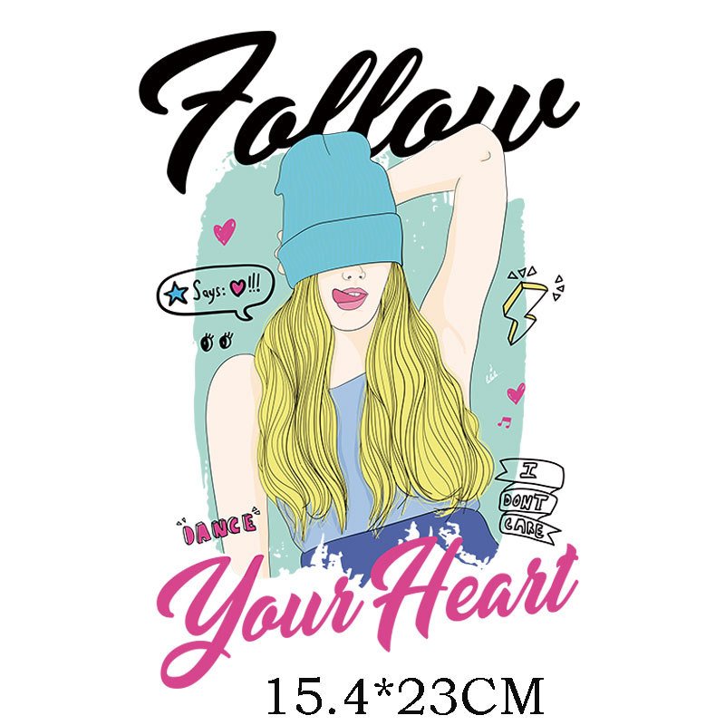 New Plastisol Transfer Printing Sticker Iron-on PET Transfer Heat Transfers sublimation patches For White Plain T-shirts