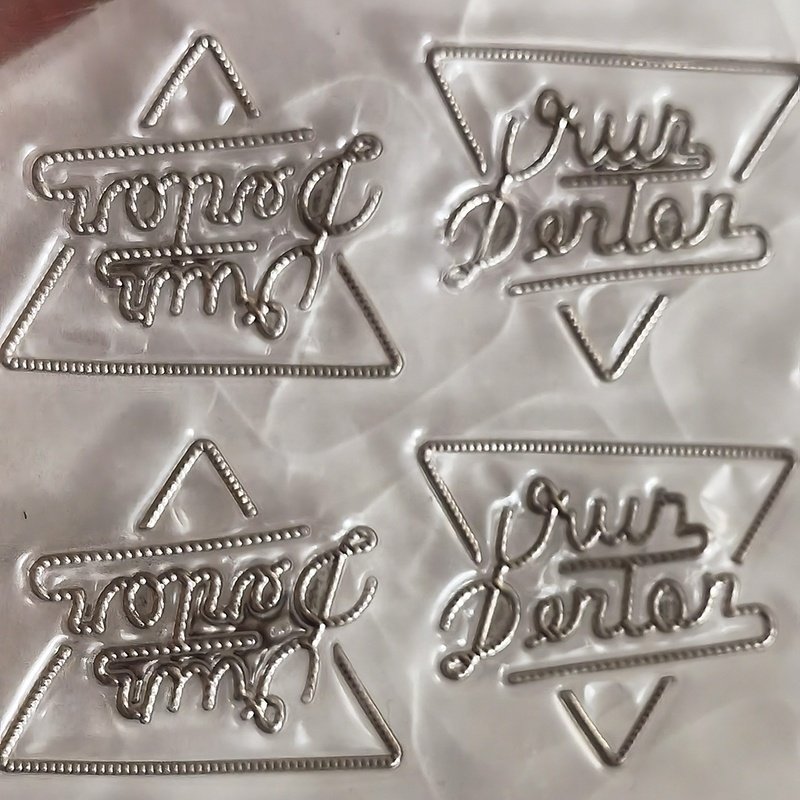 New high-frequency embossed printed clothing accessories TPU heat transfer printing sticker free design Custom labels for bags