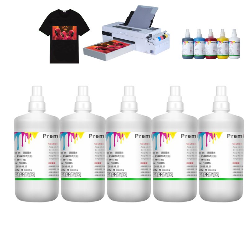 Factory Price DTF White Ink CMYK PIgment Digital Heat Transfer Printing DTF Ink For Epson XP600 4720 i3200 l1800